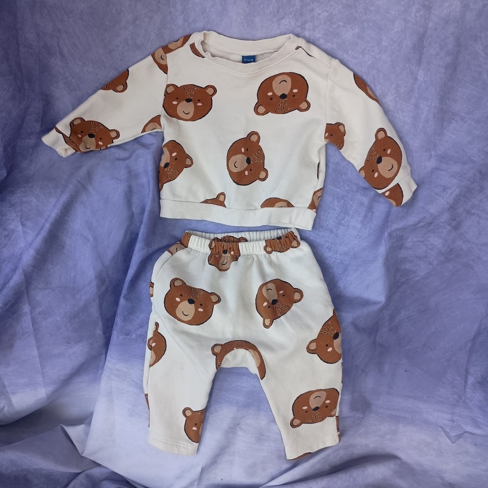 Old Navy 2pc Sweatshirt and Jogger Baby Bear Set